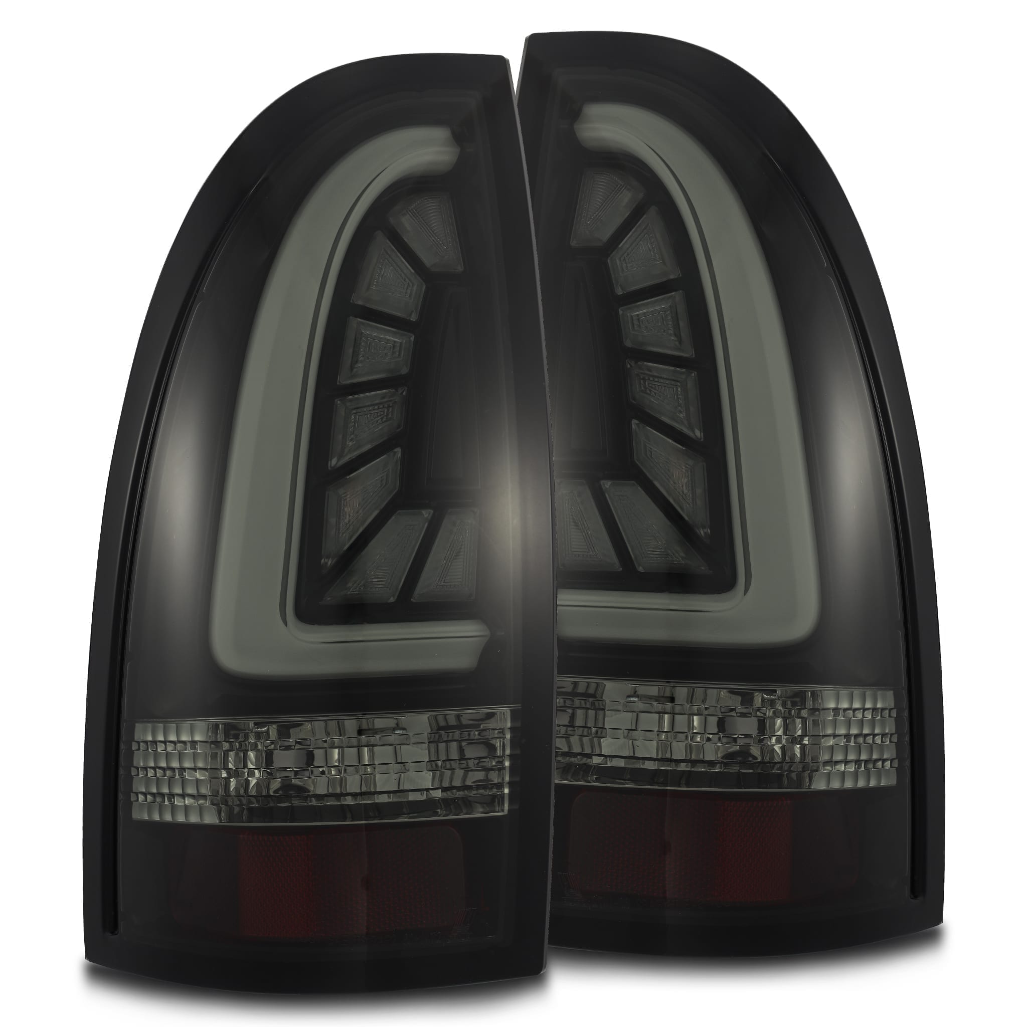 05-15 Toyota Tacoma PRO-Series LED Tail Lights Jet Black - Apollo Off-Road