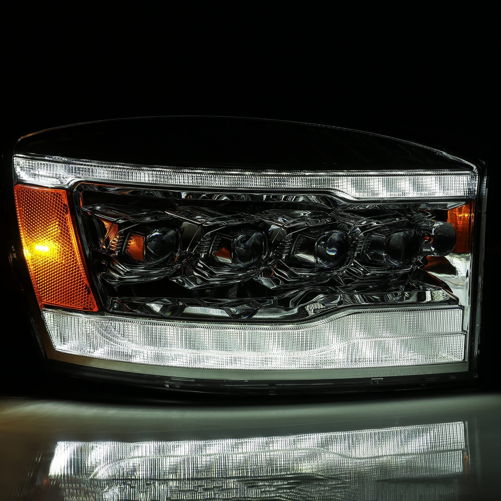 06-08 Dodge Ram NOVA-Series LED Projector Headlights in Chrome - Apollo Off-Road