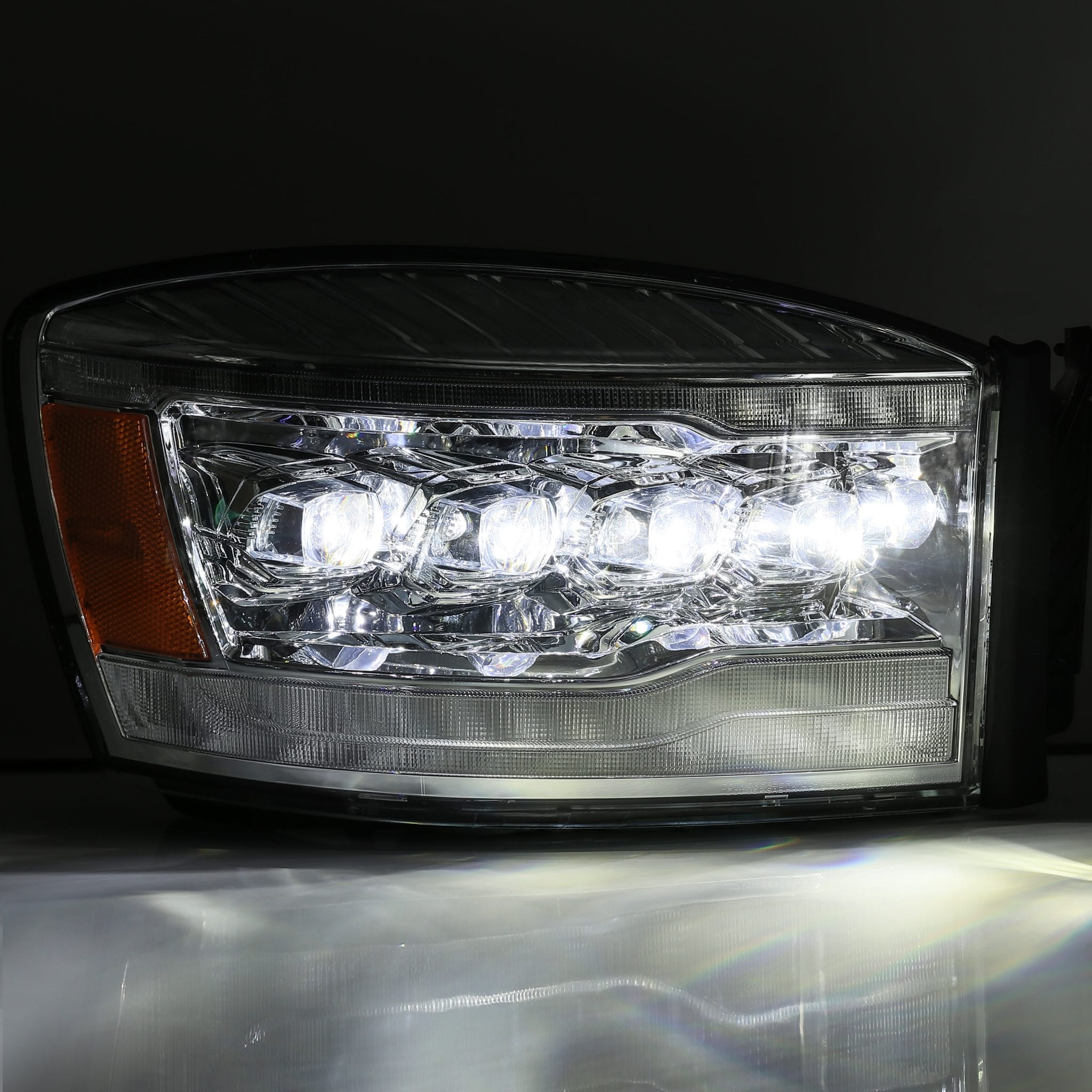 06-08 Dodge Ram NOVA-Series LED Projector Headlights in Chrome - Apollo Off-Road