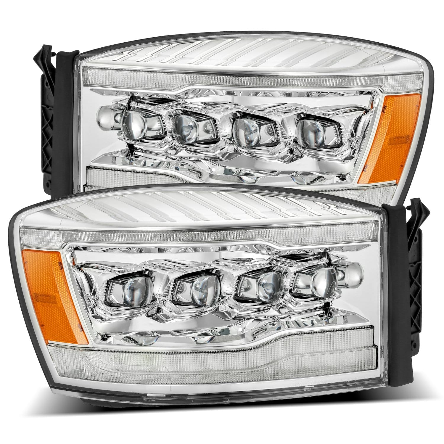 06-08 Dodge Ram NOVA-Series LED Projector Headlights in Chrome - Apollo Off-Road