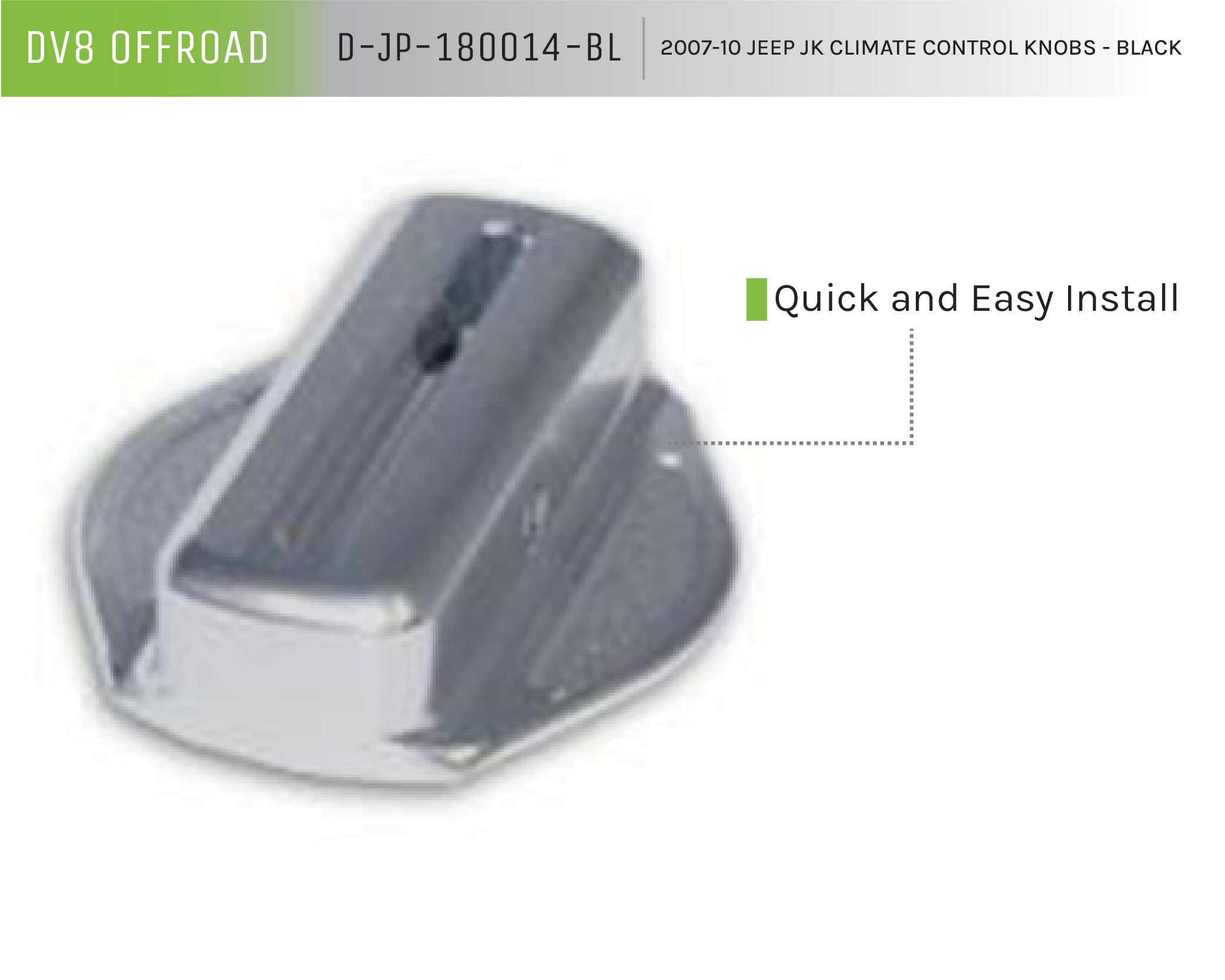 07-10 Jeep JK Climate Control Knobs - Apollo Off-Road
