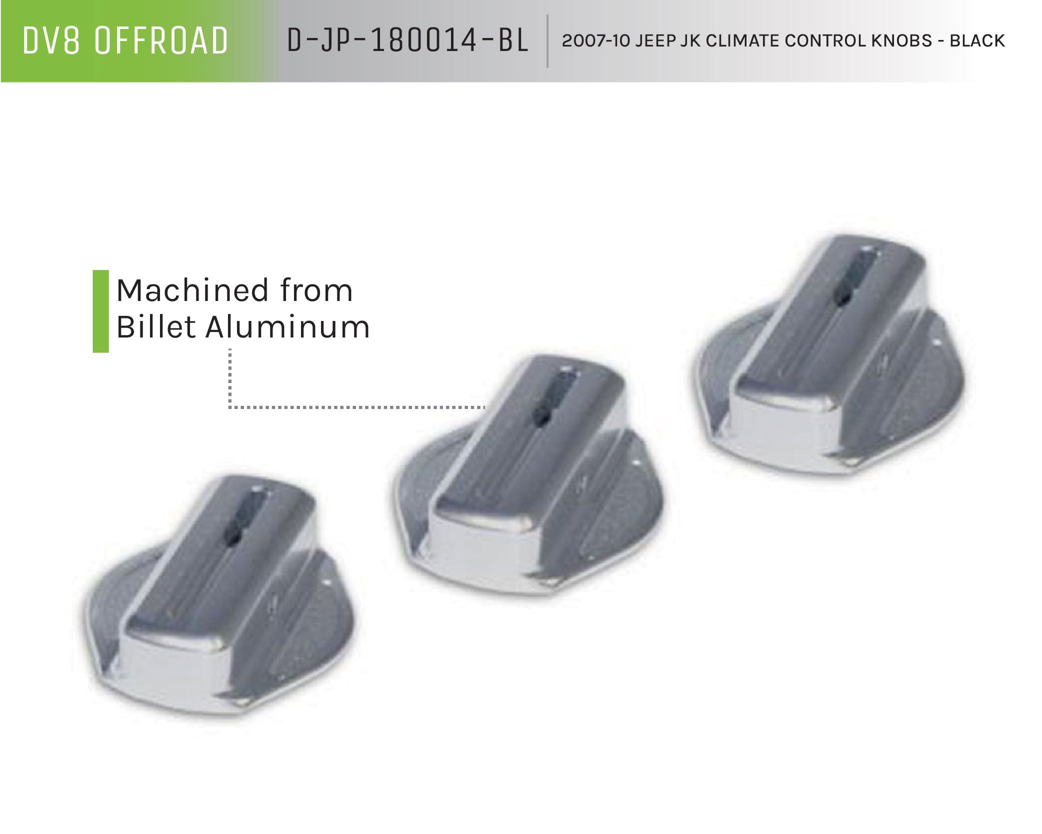 07-10 Jeep JK Climate Control Knobs - Apollo Off-Road