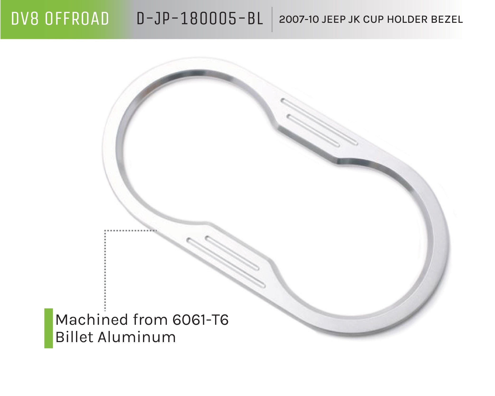 07-10 Jeep JK Cup Holder Bezel - Apollo Off-Road