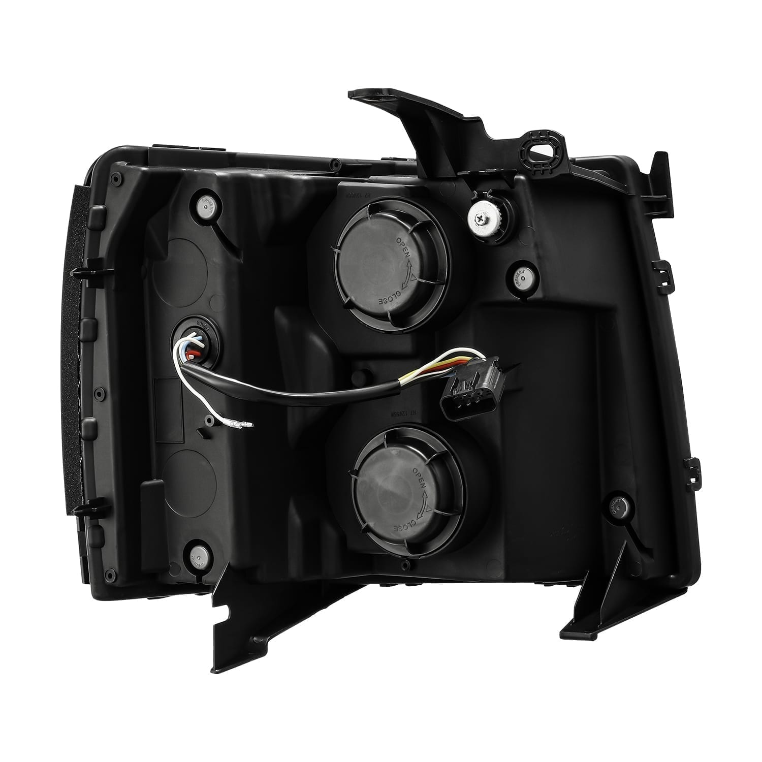 07-13 Chevrolet Silverado LUXX-Series Projector Headlights Jet Black - Apollo Off-Road