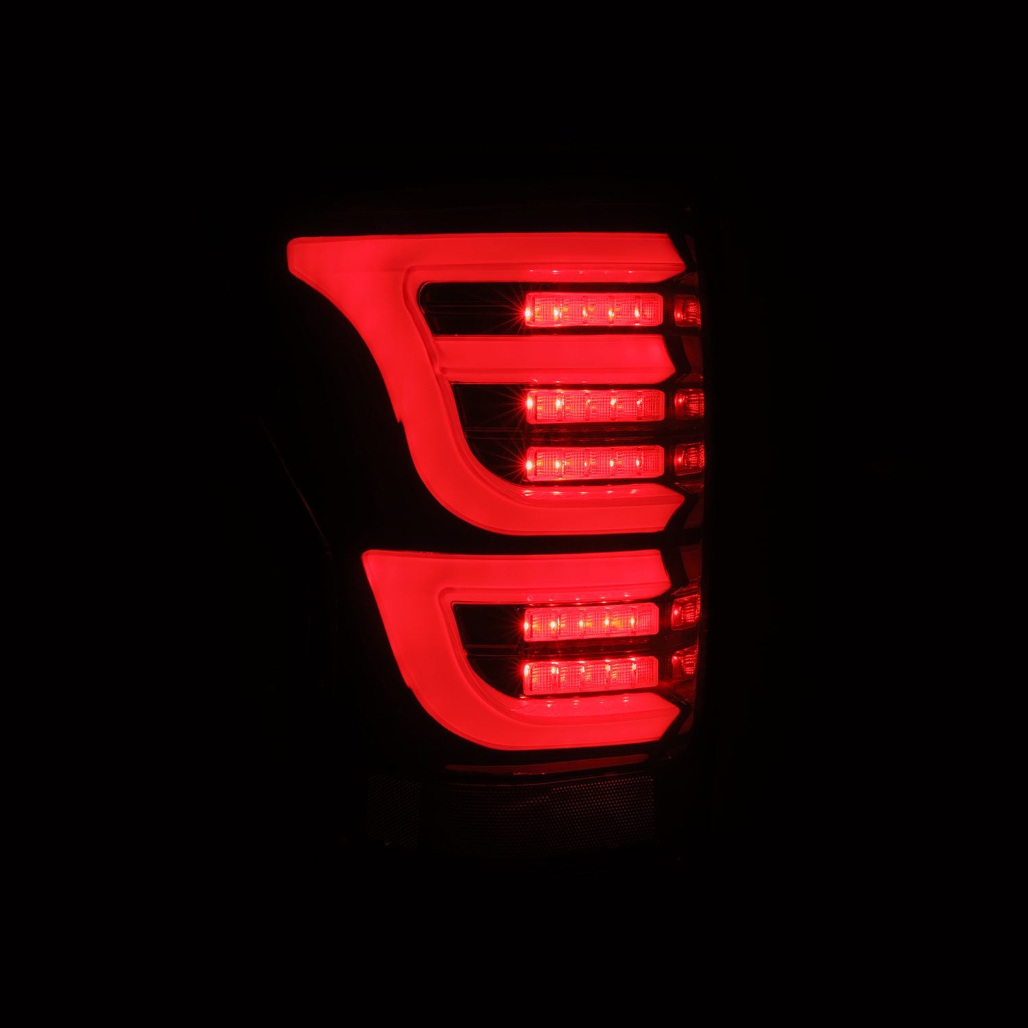 07-13 Toyota Tundra LUXX-Series LED Taillights Black Red - Apollo Off-Road