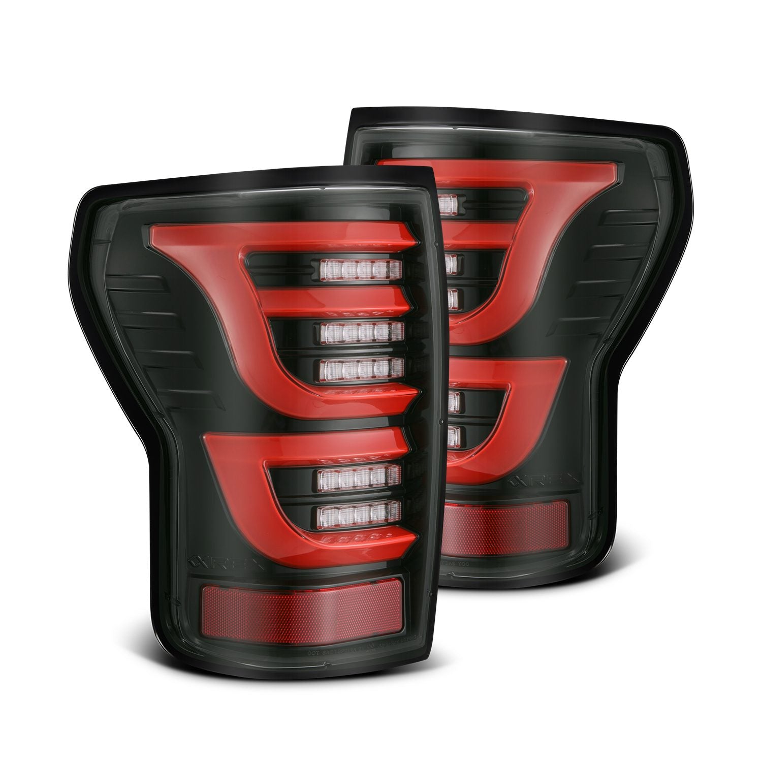 07-13 Toyota Tundra LUXX-Series LED Taillights Black Red - Apollo Off-Road