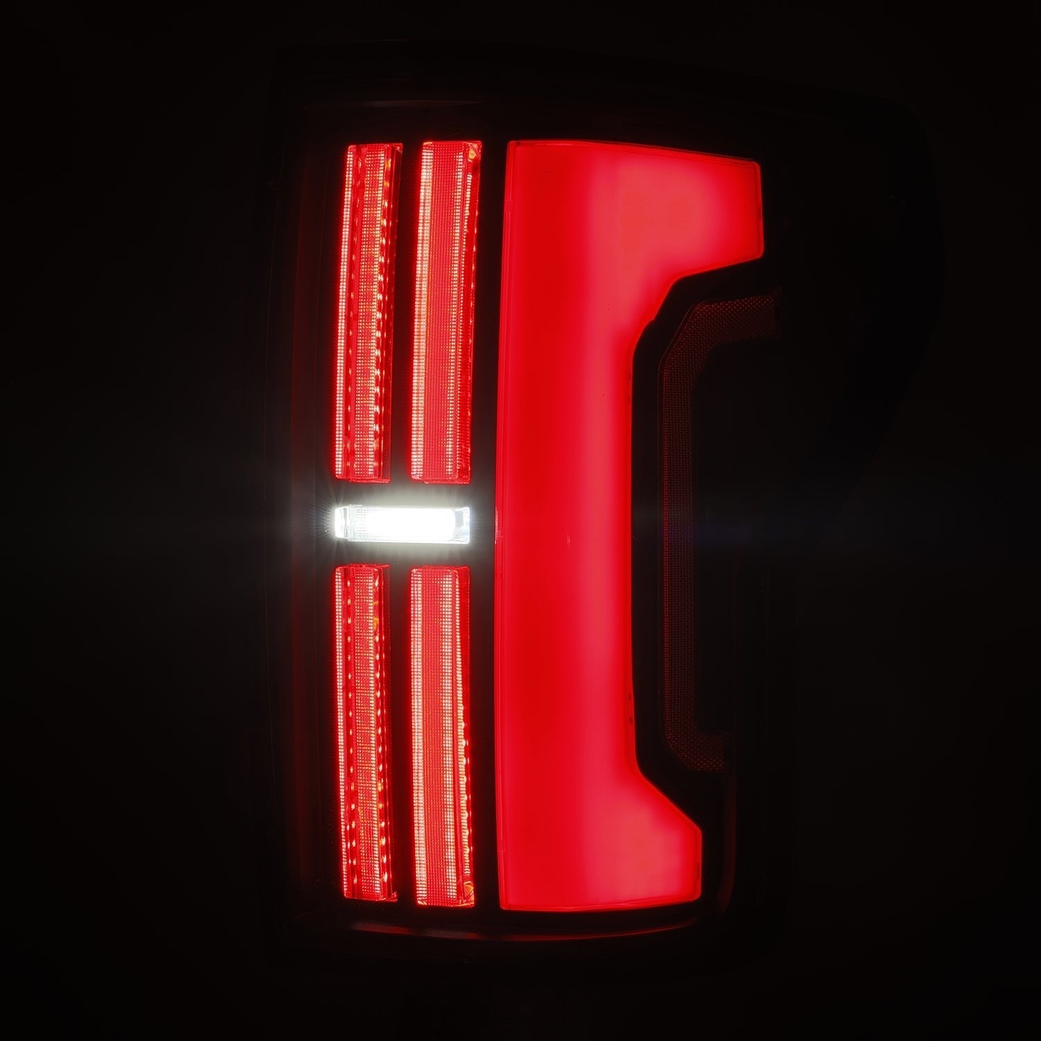 07-13 Toyota Tundra NOVA-Series Prismatic LED Tail Lights Black-Red - Apollo Off-Road