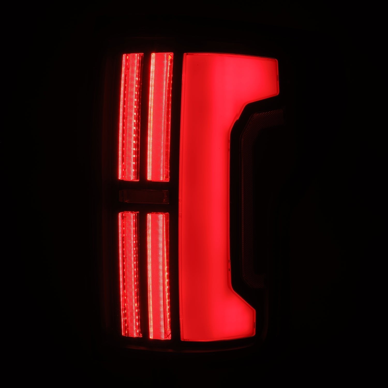 07-13 Toyota Tundra NOVA-Series Prismatic LED Tail Lights Black-Red - Apollo Off-Road