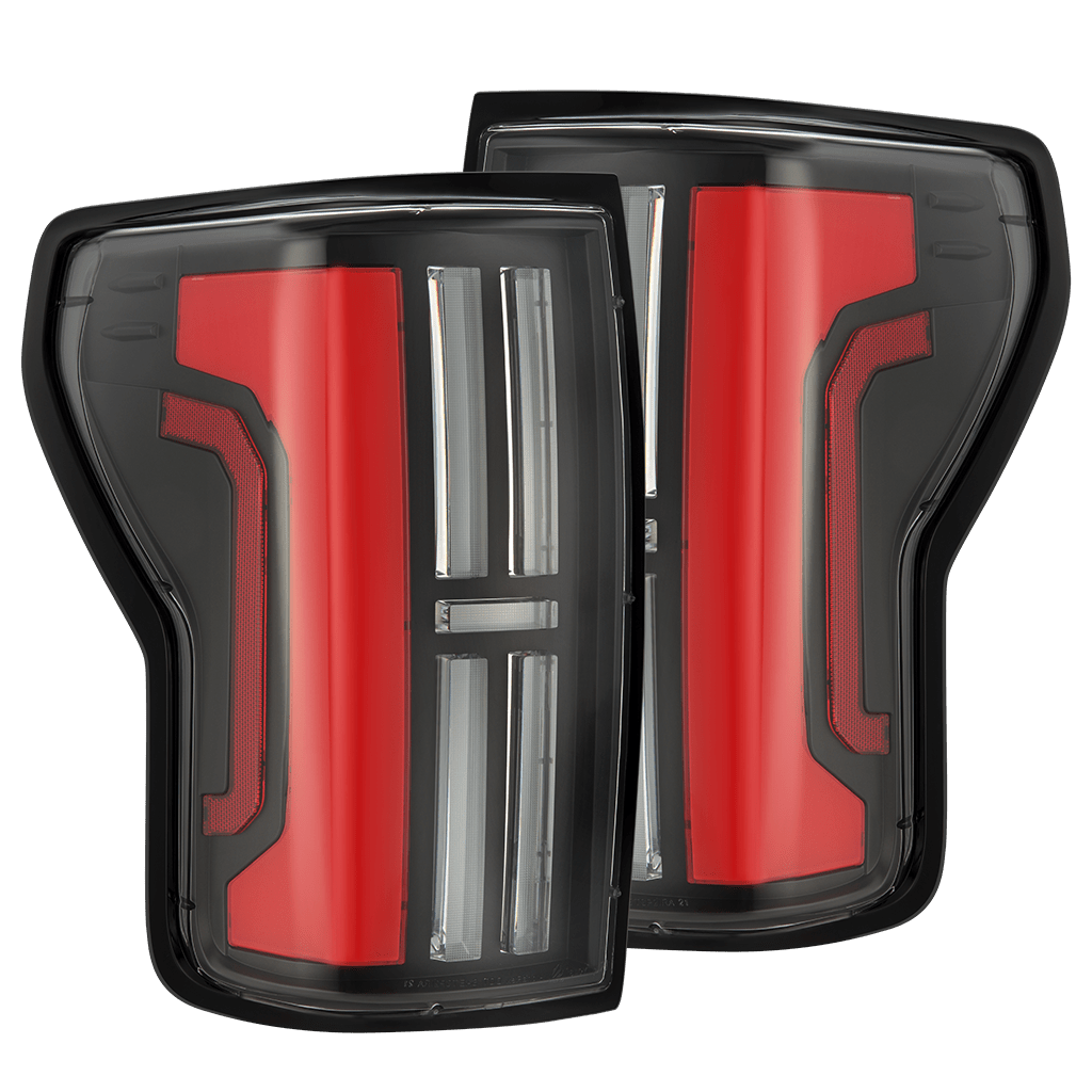 07-13 Toyota Tundra NOVA-Series Prismatic LED Tail Lights Black-Red - Apollo Off-Road