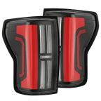 07-13 Toyota Tundra NOVA-Series Prismatic LED Tail Lights Black-Red - Apollo Off-Road
