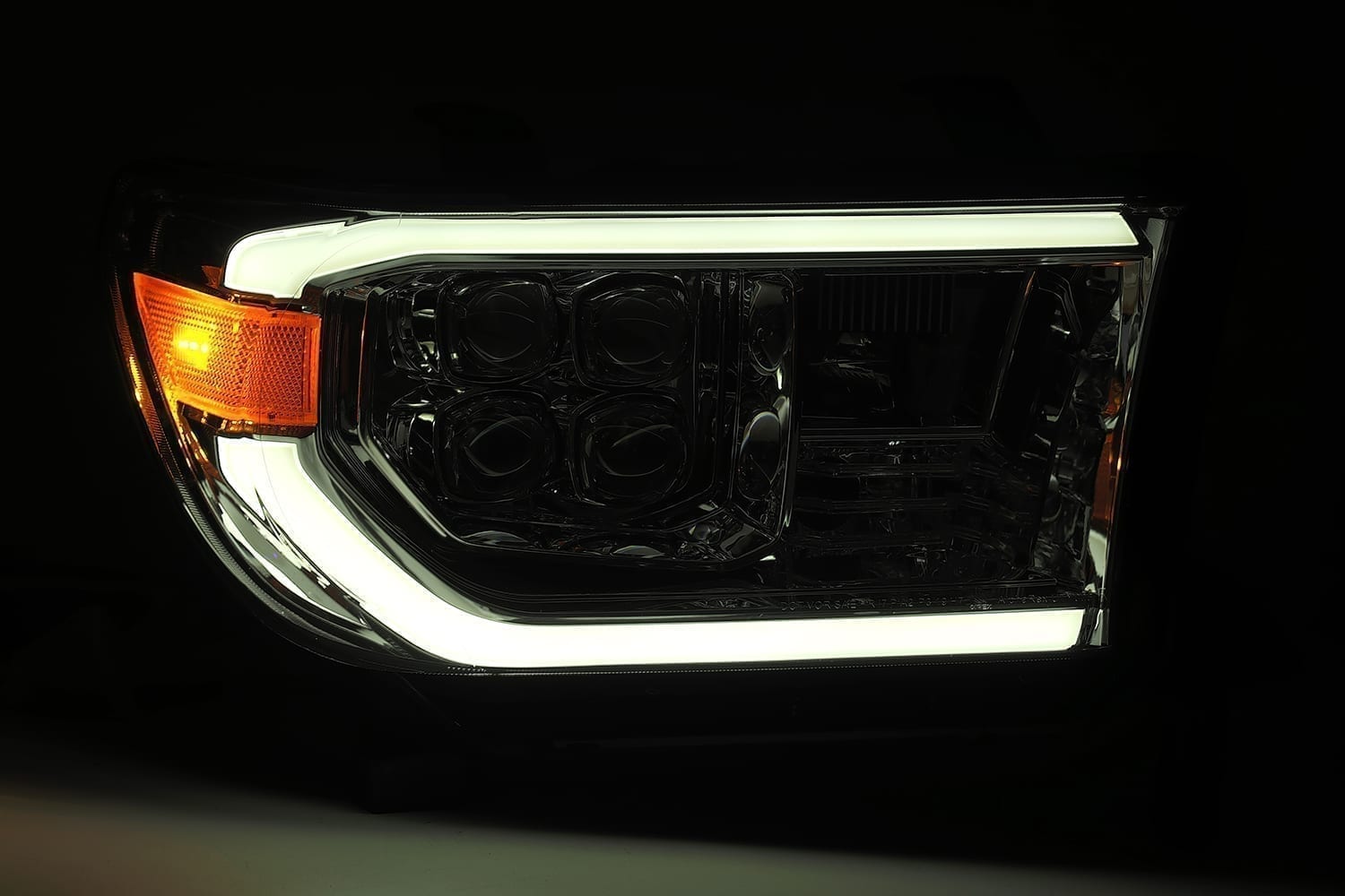 07-13 Toyota Tundra/ Sequoia NOVA-Series LED Projector Headlights in Black - Apollo Off-Road
