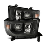 07-13 Toyota Tundra/08-17 Toyota Sequoia LUXX-Series Projector Headlights Alpha-Black - Apollo Off-Road