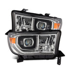 07-13 Toyota Tundra/08-17 Toyota Sequoia LUXX-Series Projector Headlights Chrome - Apollo Off-Road
