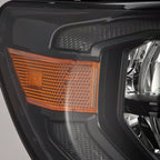 07-13 Toyota Tundra/08-17 Toyota Sequoia MK II LUXX-Series LED Crystal Headlights Alpha-Black (Without Level Adjuster) - Apollo Off-Road