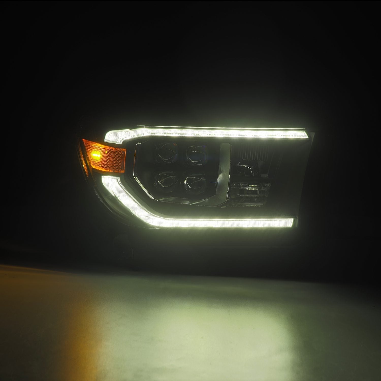 07-13 Toyota Tundra / 08-17 Sequoia NOVA-Series LED Projector Headlights Black (With Level Adjuster) - Apollo Off-Road