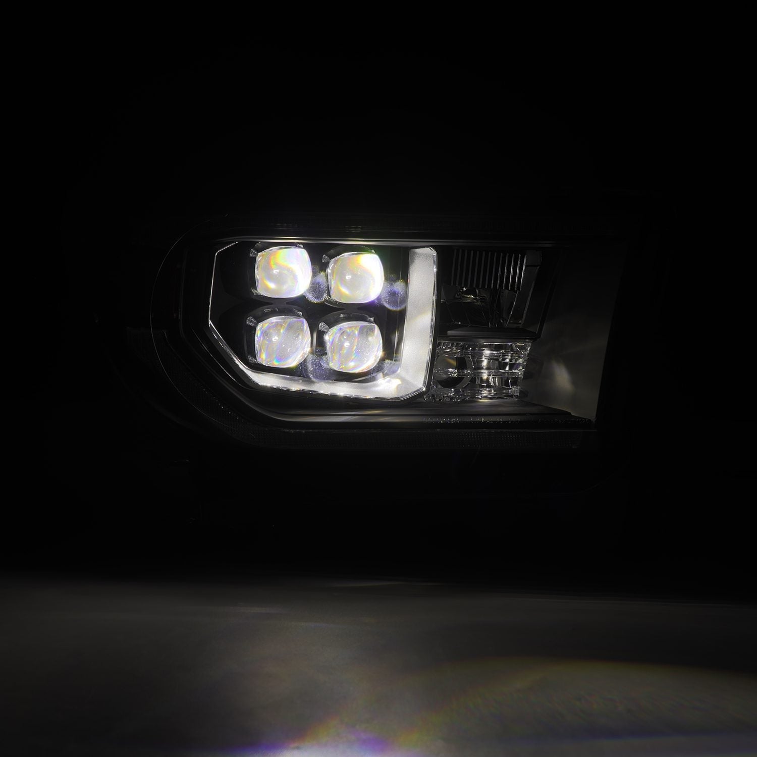 07-13 Toyota Tundra / 08-17 Sequoia NOVA-Series LED Projector Headlights Black (With Level Adjuster) - Apollo Off-Road