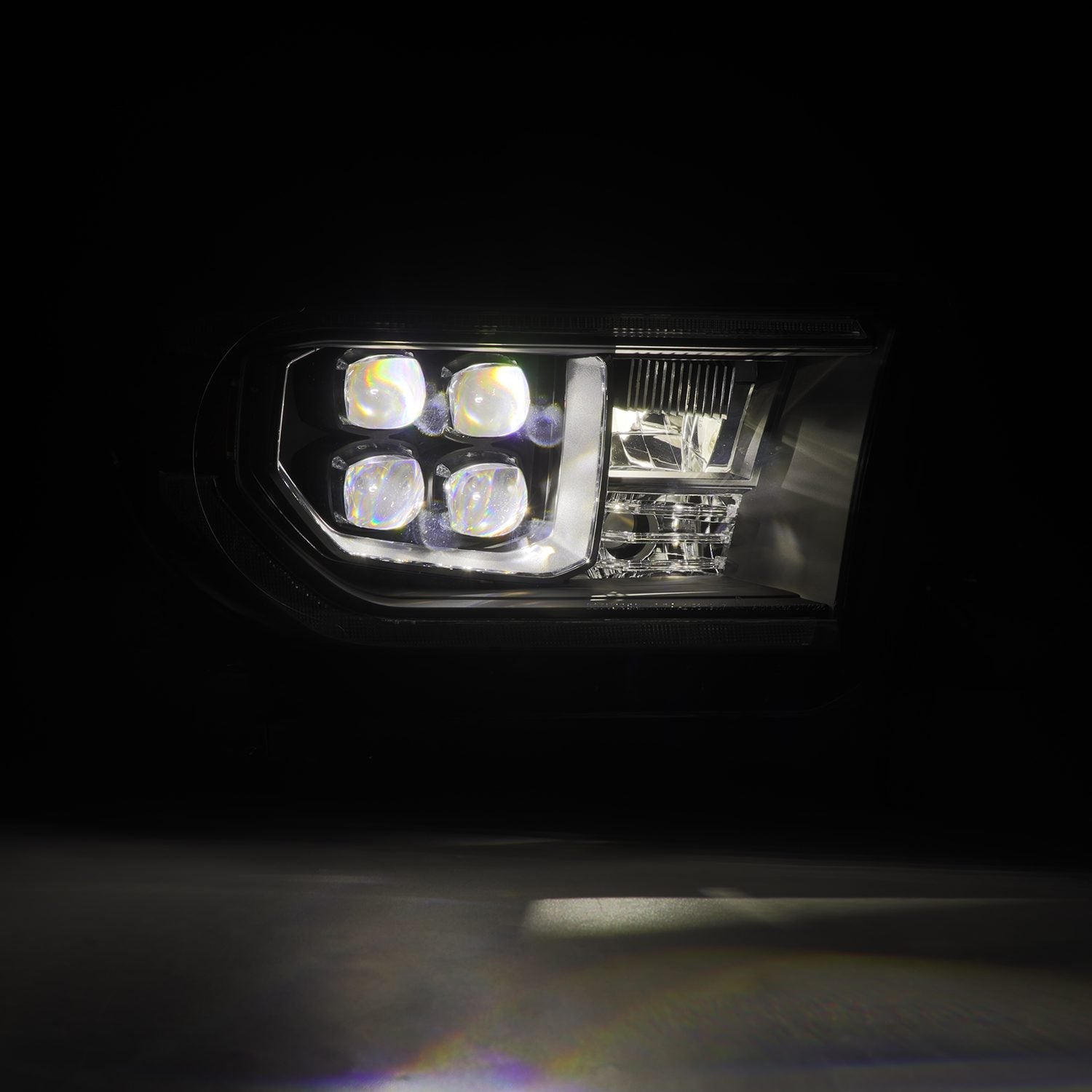 07-13 Toyota Tundra / 08-17 Sequoia NOVA-Series LED Projector Headlights Black (With Level Adjuster) - Apollo Off-Road