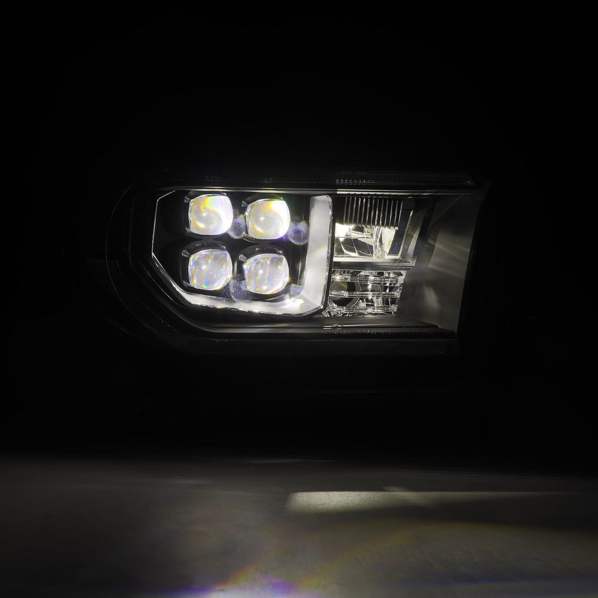 07-13 Toyota Tundra / 08-17 Sequoia NOVA-Series LED Projector Headlights Black (With Level Adjuster) - Apollo Off-Road