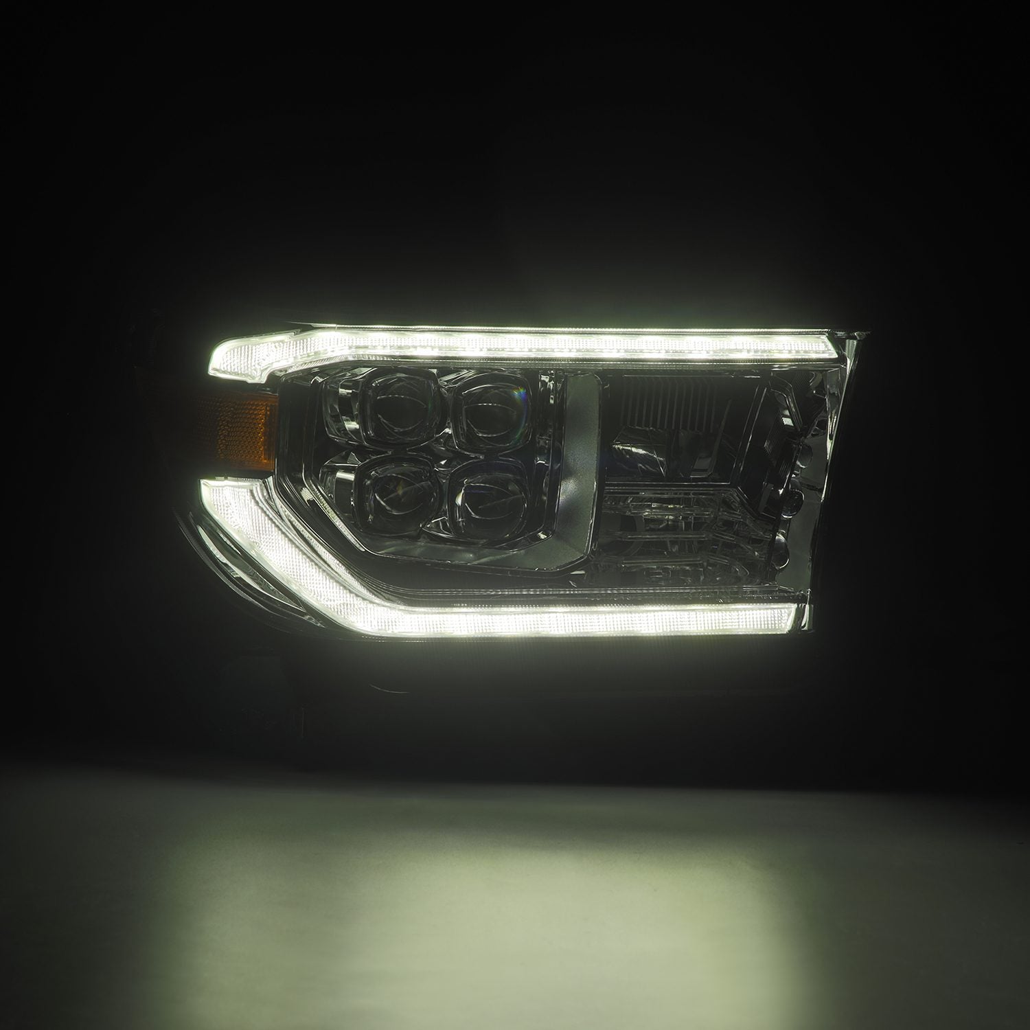 07-13 Toyota Tundra / 08-17 Sequoia NOVA-Series LED Projector Headlights Chrome (With Level Adjuster) - Apollo Off-Road