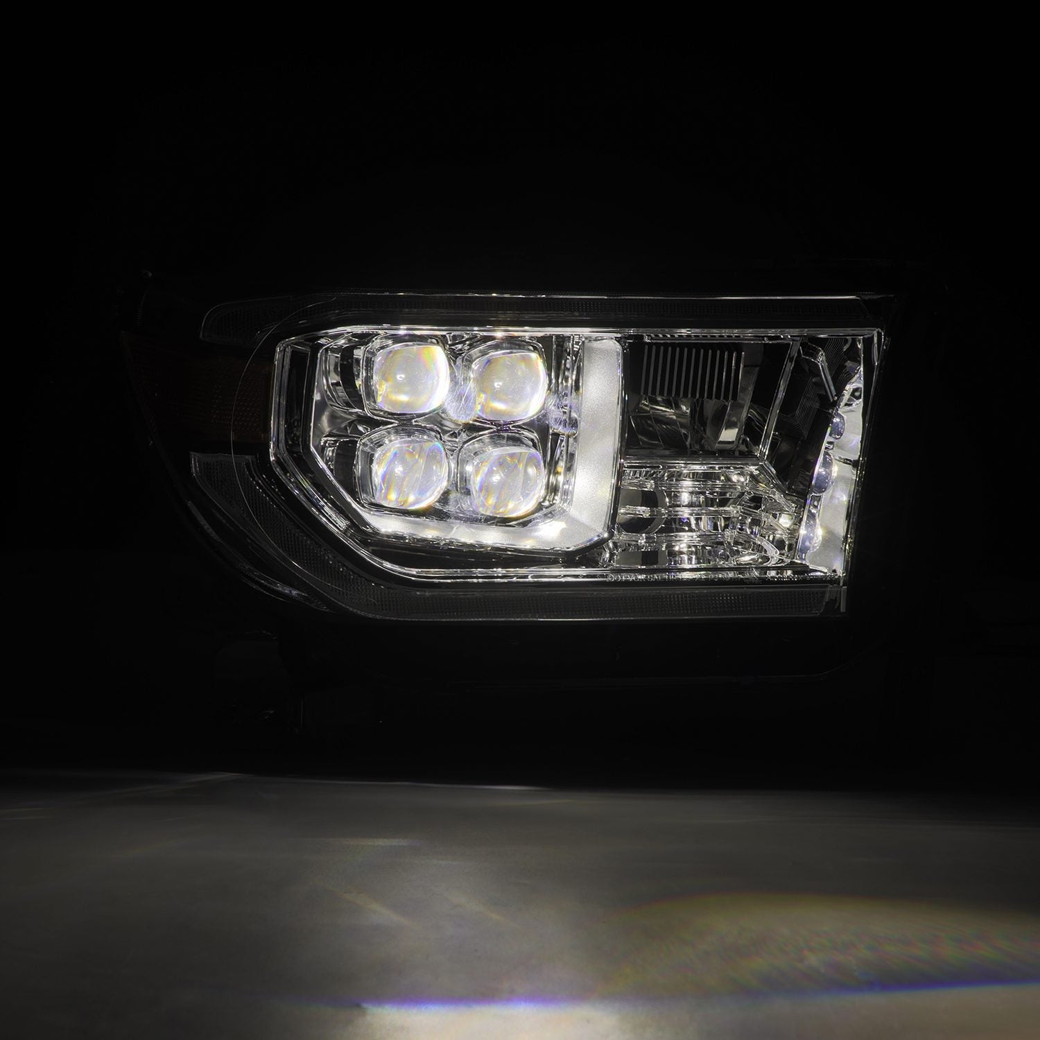 07-13 Toyota Tundra / 08-17 Sequoia NOVA-Series LED Projector Headlights Chrome (With Level Adjuster) - Apollo Off-Road