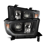 07-13 Toyota Tundra / 08-17 Sequoia PRO-Series Halogen Projector Headlights Alpha-Black (Without Level Adjuster) - Apollo Off-Road