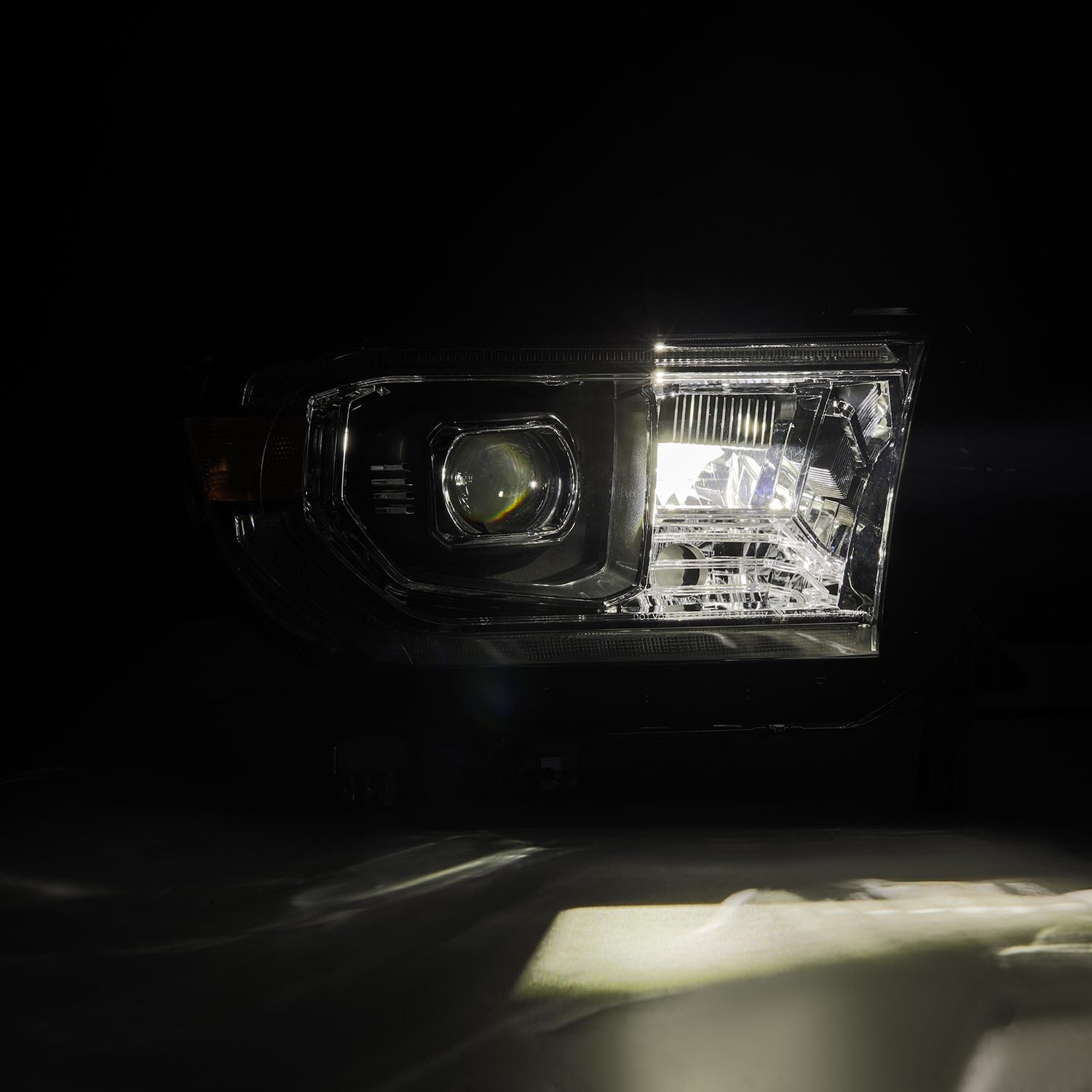 07-13 Toyota Tundra / 08-17 Sequoia PRO-Series Halogen Projector Headlights Chrome (Without Level Adjuster) - Apollo Off-Road