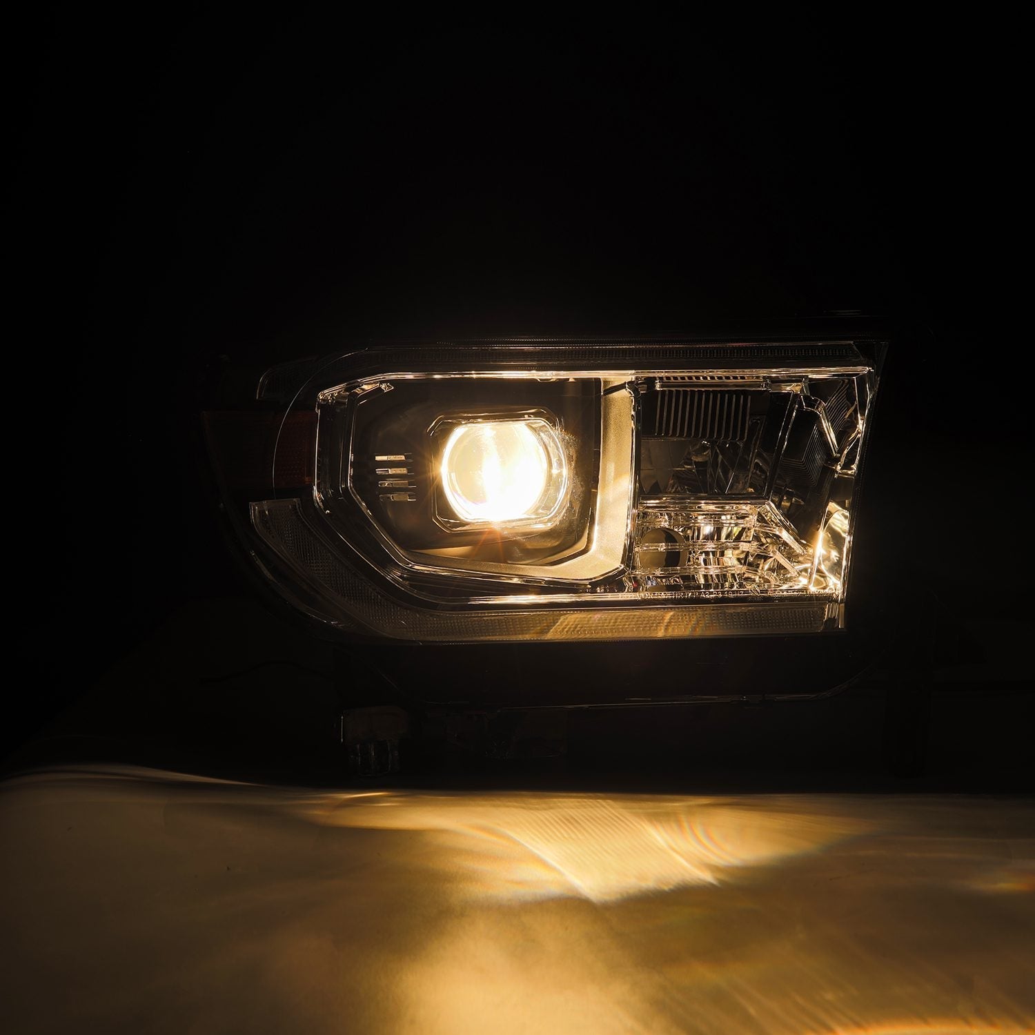 07-13 Toyota Tundra / 08-17 Sequoia PRO-Series Halogen Projector Headlights Chrome (Without Level Adjuster) - Apollo Off-Road
