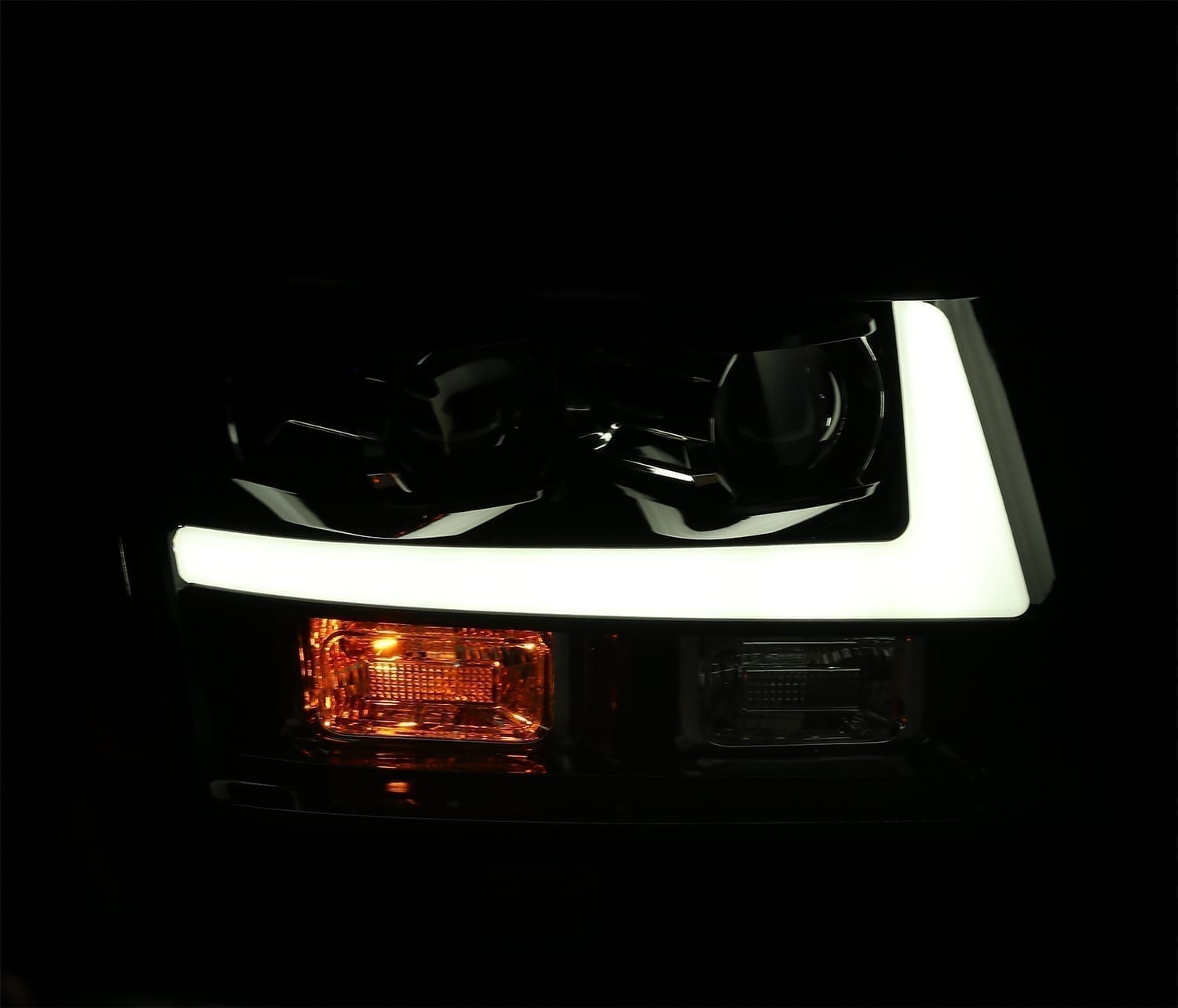 07-14 Chevrolet Tahoe LUXX-Series Projector Headlights Chrome - Apollo Off-Road