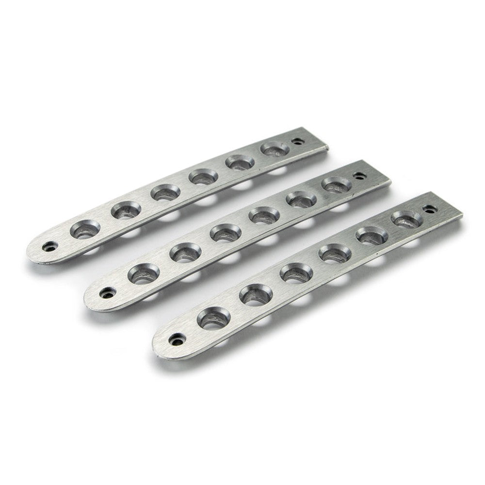 07-18 Jeep JK 2-Door Aluminum Door Handle Inserts; 3-Pieces