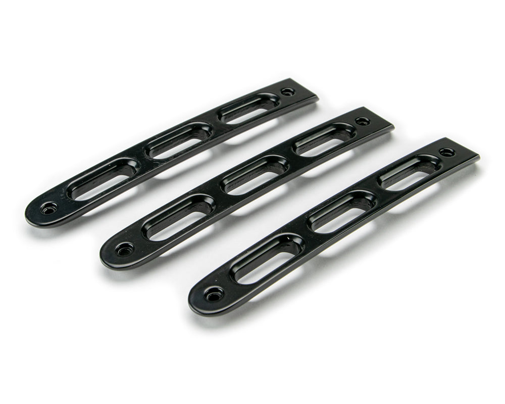 07-18 Jeep JK 2-Door Black Slot Style Door Handle Insert; 3-Pieces - Apollo Off-Road
