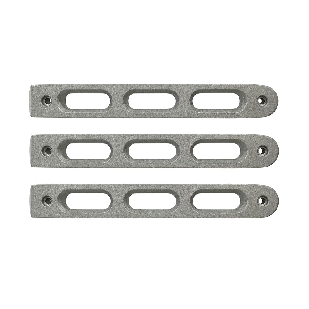 07-18 Jeep JK 2-Door Silver Slot Door Handle Insert; 3-Pieces - Apollo Off-Road