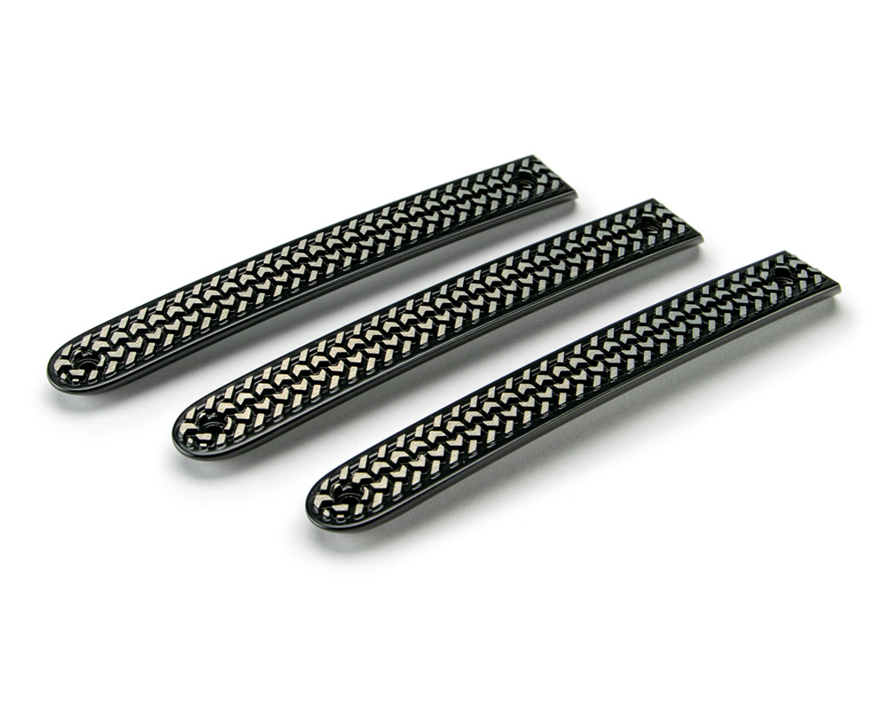 07-18 Jeep JK 2-Door Tire Tread Door Handle Inserts; 3-Pieces - Apollo Off-Road