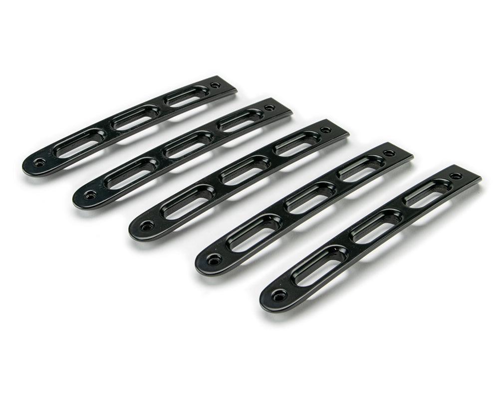 07-18 Jeep JK 4-Door Black Slot Style Door Handle Insert; 5-Pieces - Apollo Off-Road