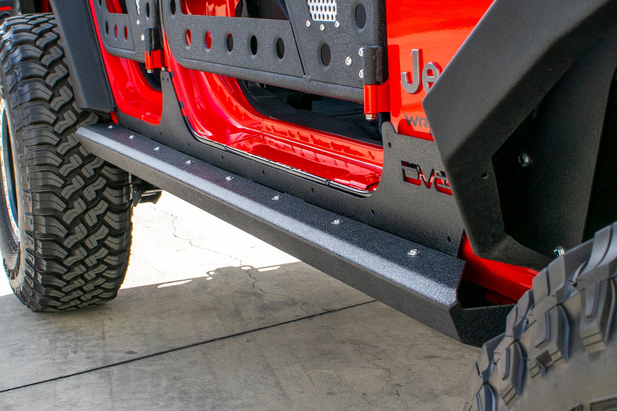 07-18 Jeep JK 4-Door Rock Slider With Rock Skin - Apollo Off-Road