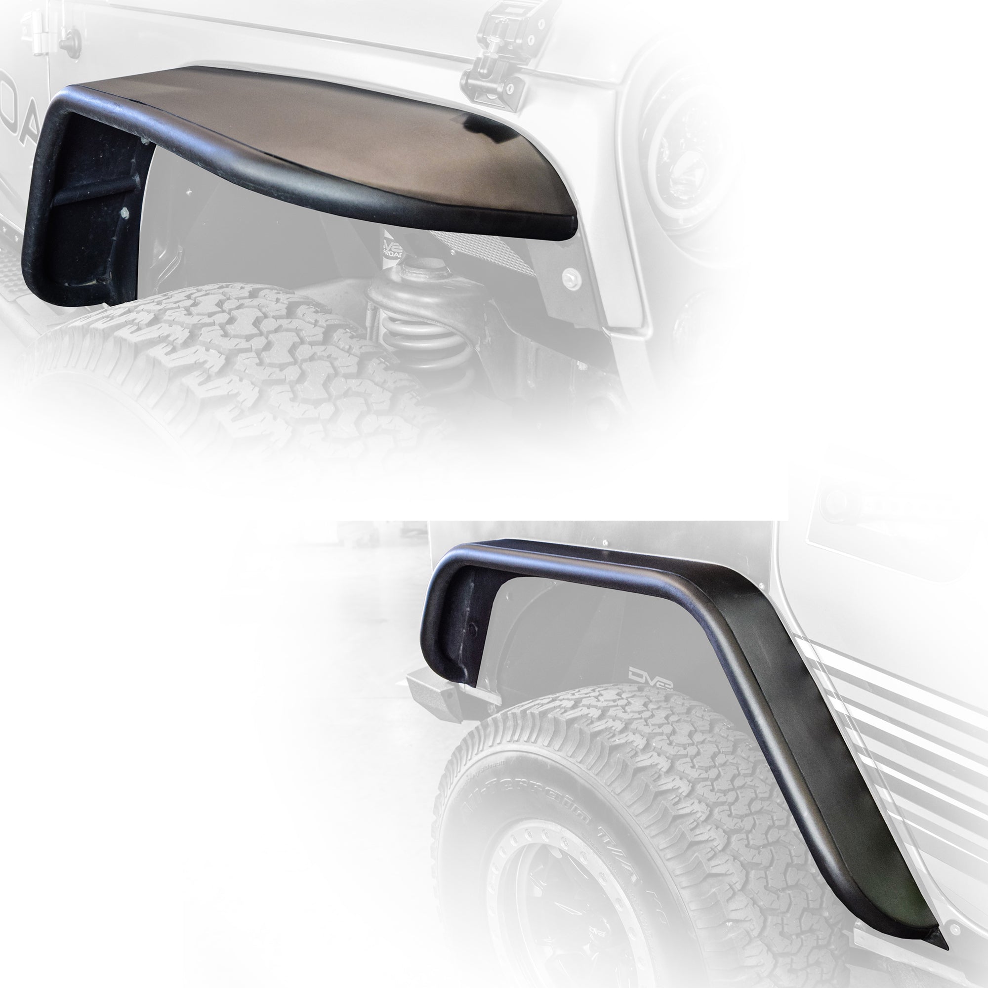 07-18 Jeep JK Fender Flares; Wide; Front & Rear - Apollo Off-Road