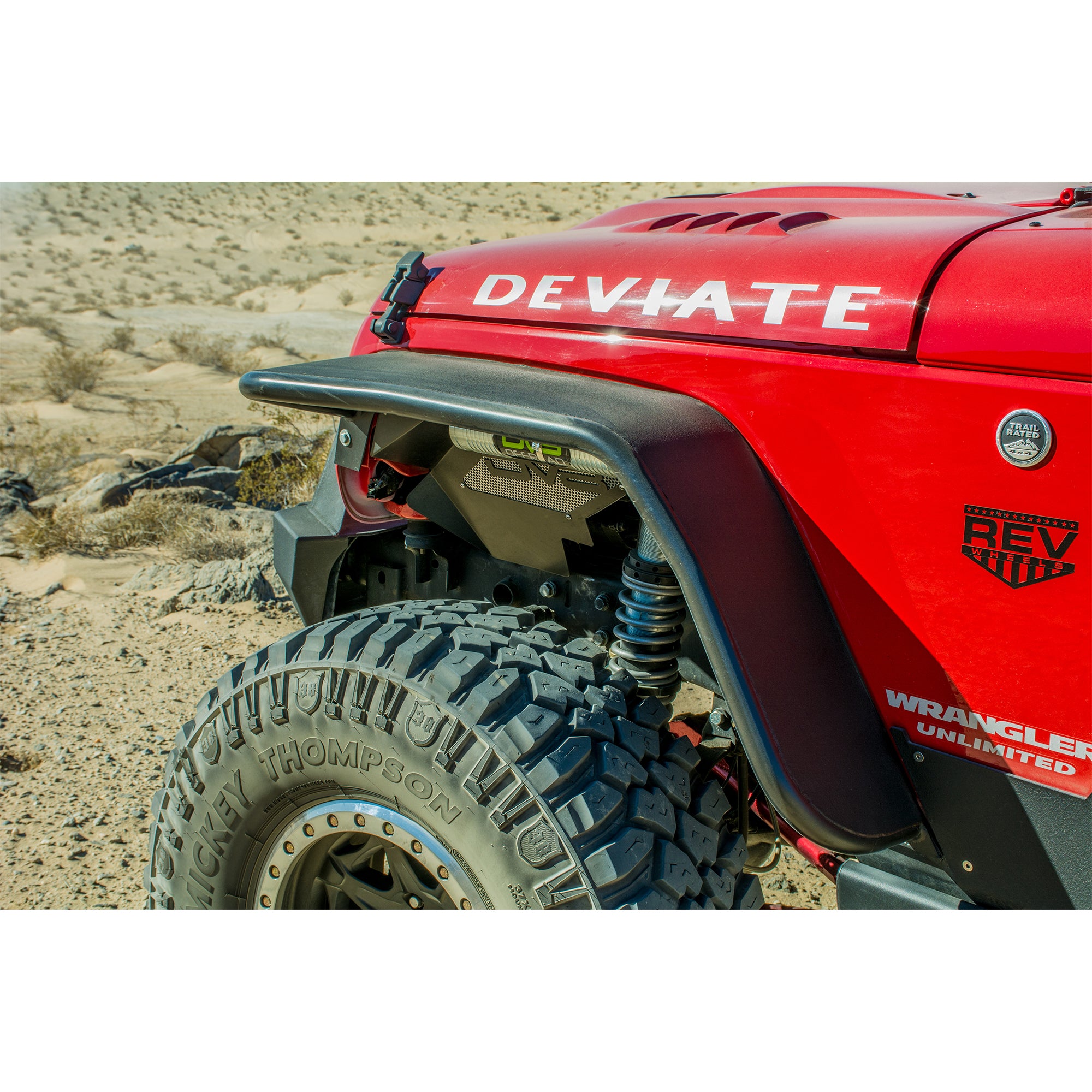 07-18 Jeep JK Fender Flares; Wide; Front & Rear - Apollo Off-Road