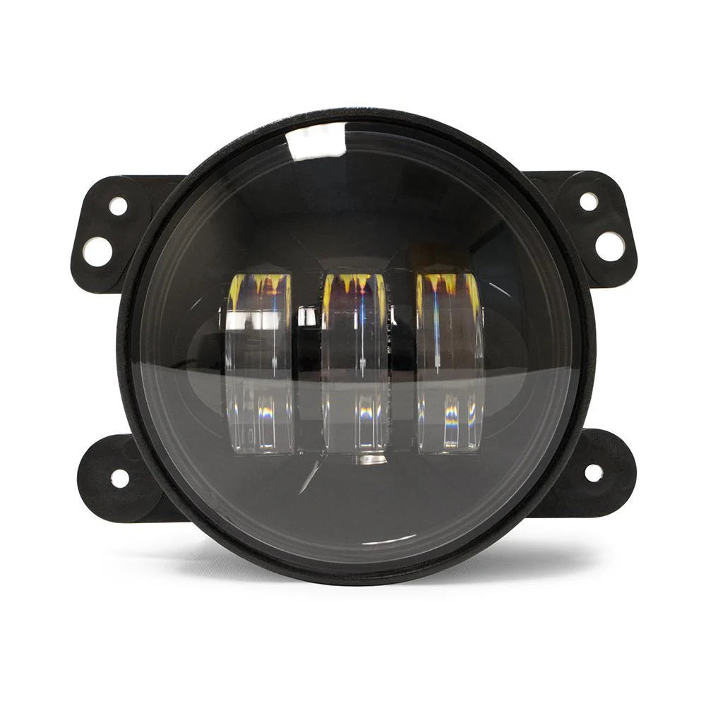 07-18 Jeep JK Fog Light; 4 in. Round; Pair - Apollo Off-Road