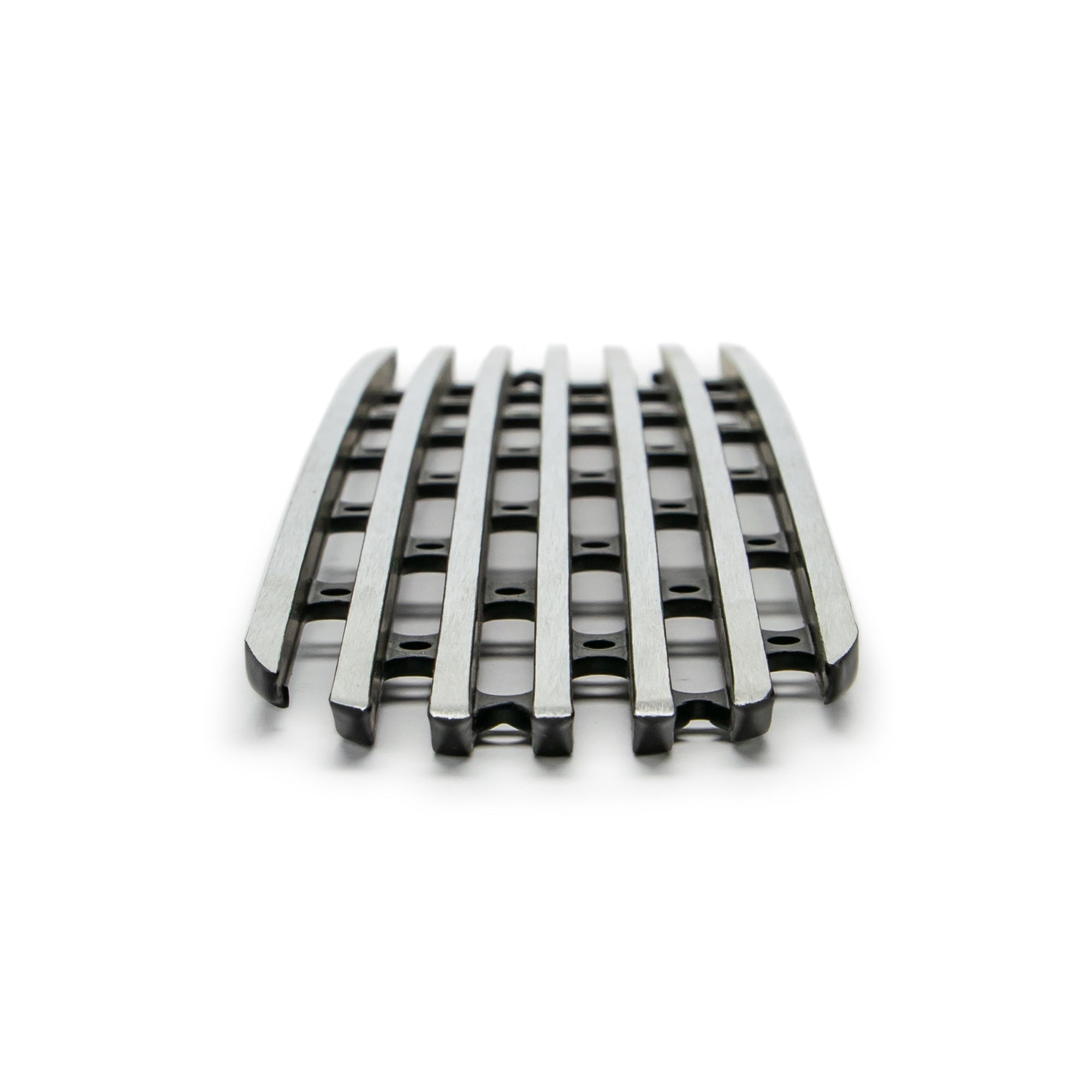 07-18 Jeep JK Grille Inserts; 7-Pieces; Brushed - Apollo Off-Road