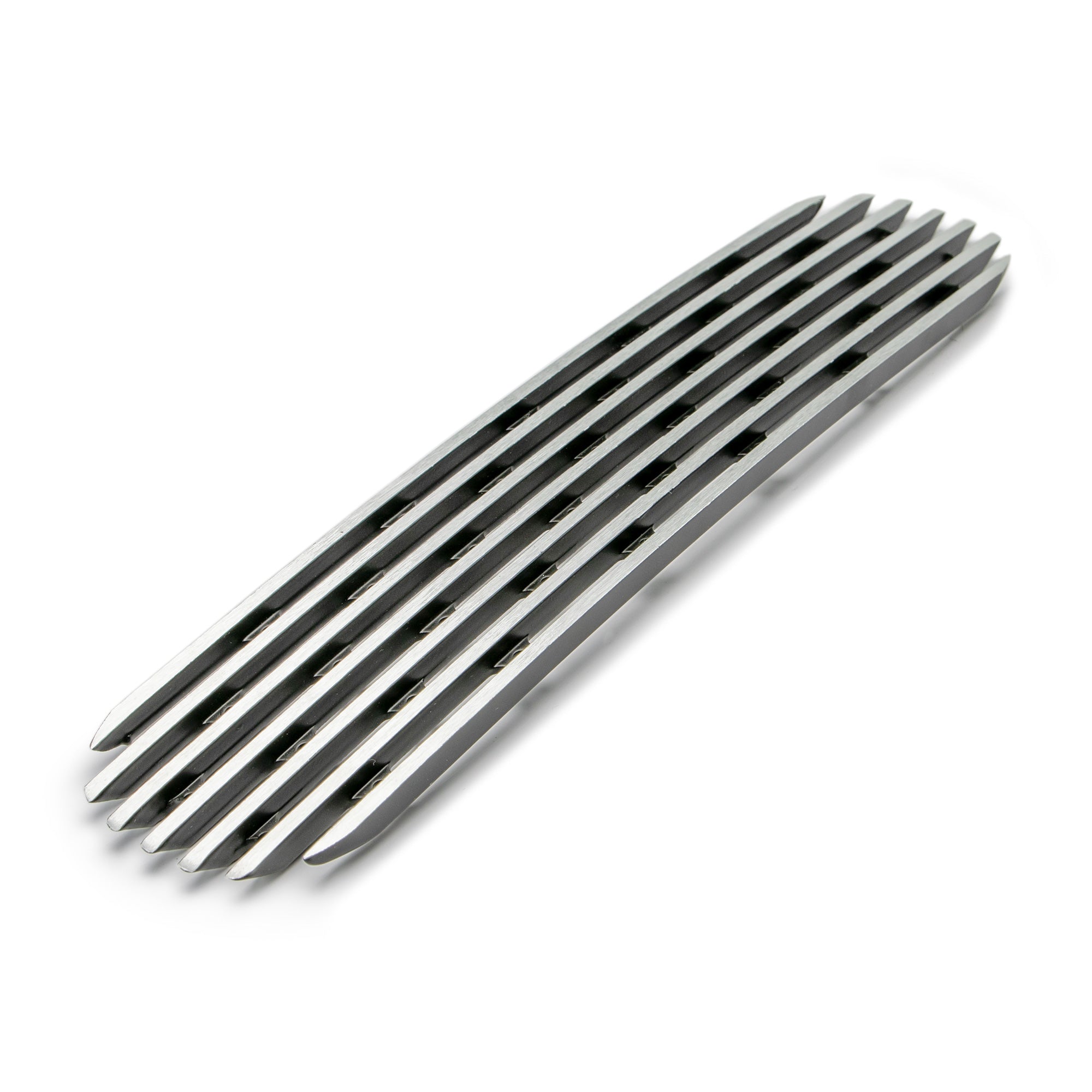 07-18 Jeep JK Grille Inserts; 7-Pieces; Polished - Apollo Off-Road