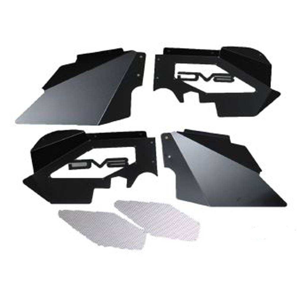 07-18 Jeep JK Inner Fender; Front; Black Finish - Apollo Off-Road