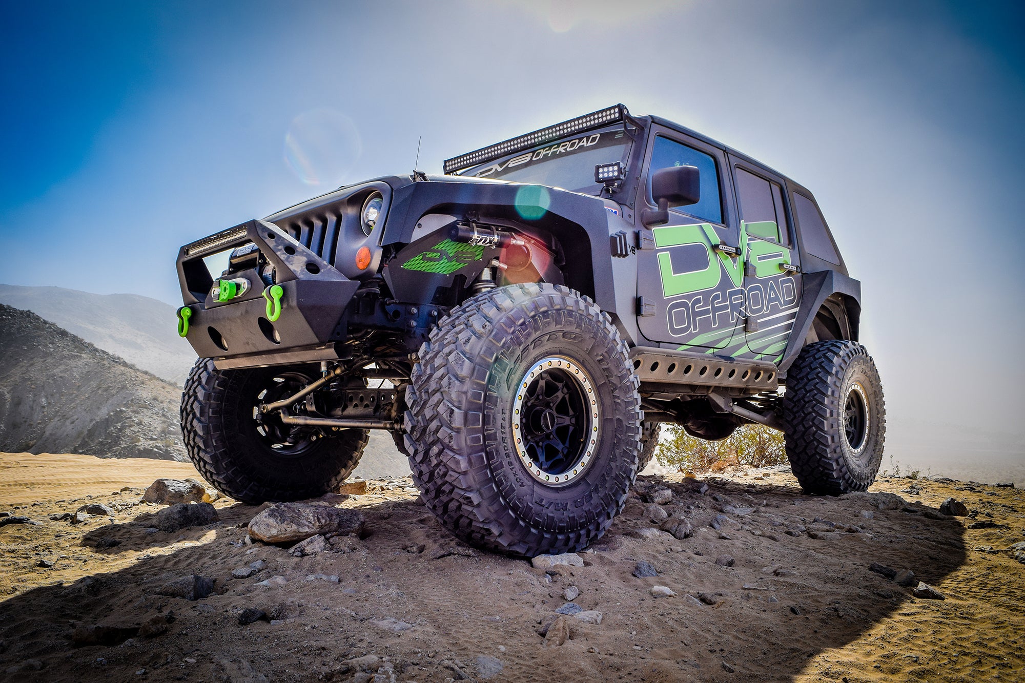 07-18 Jeep JK Inner Fender; Front; Black Finish - Apollo Off-Road