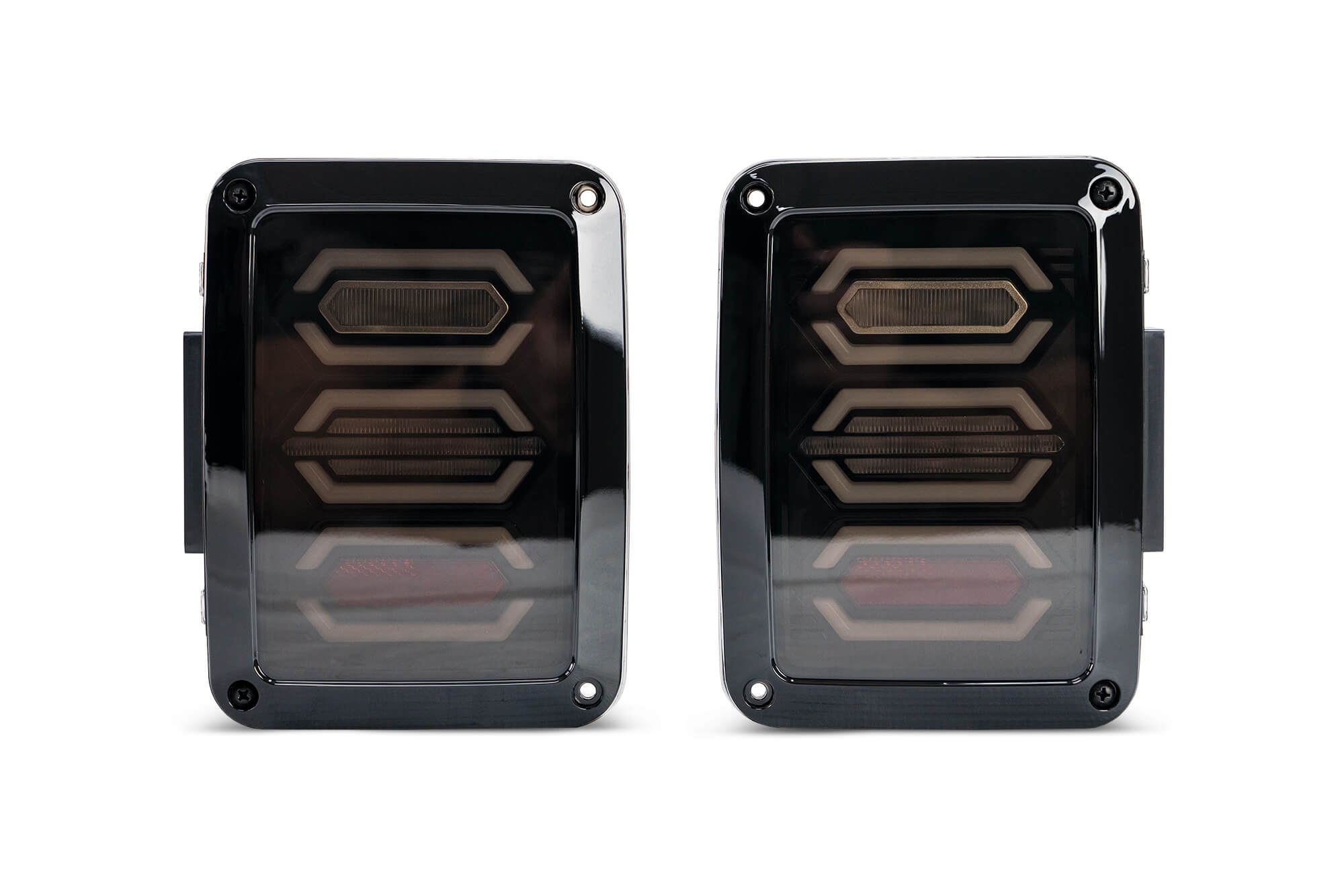 07-18 Jeep JK LED Tail Light; Hexagon Light - Apollo Off-Road