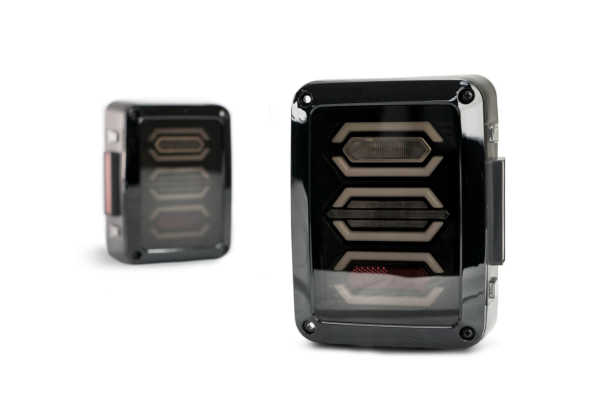 07-18 Jeep JK LED Tail Light; Hexagon Light - Apollo Off-Road