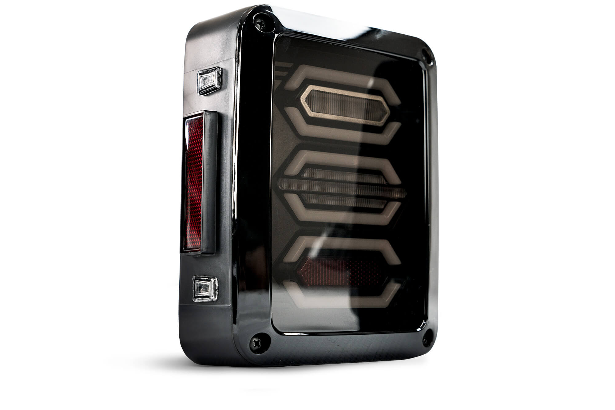 07-18 Jeep JK LED Tail Light; Hexagon Light - Apollo Off-Road