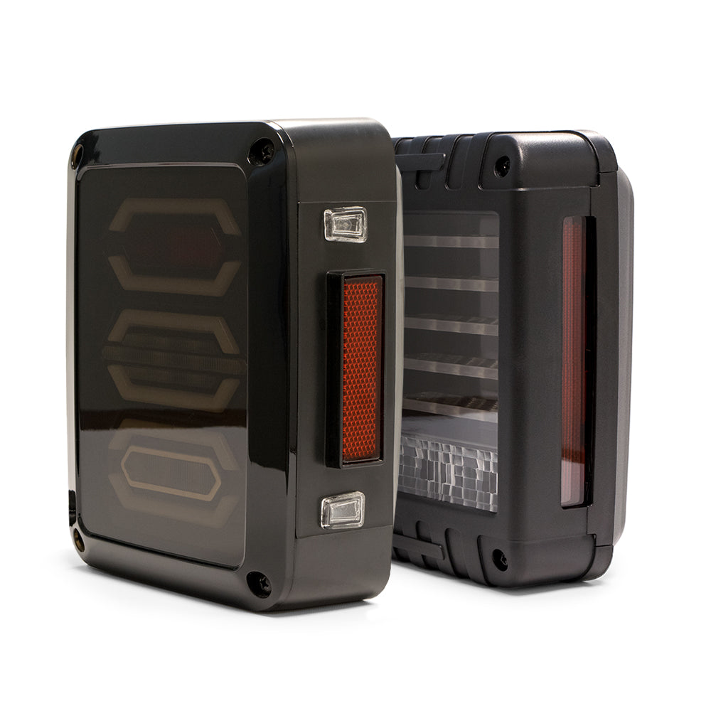 07-18 Jeep JK LED Tail Light; Horizontal - Apollo Off-Road