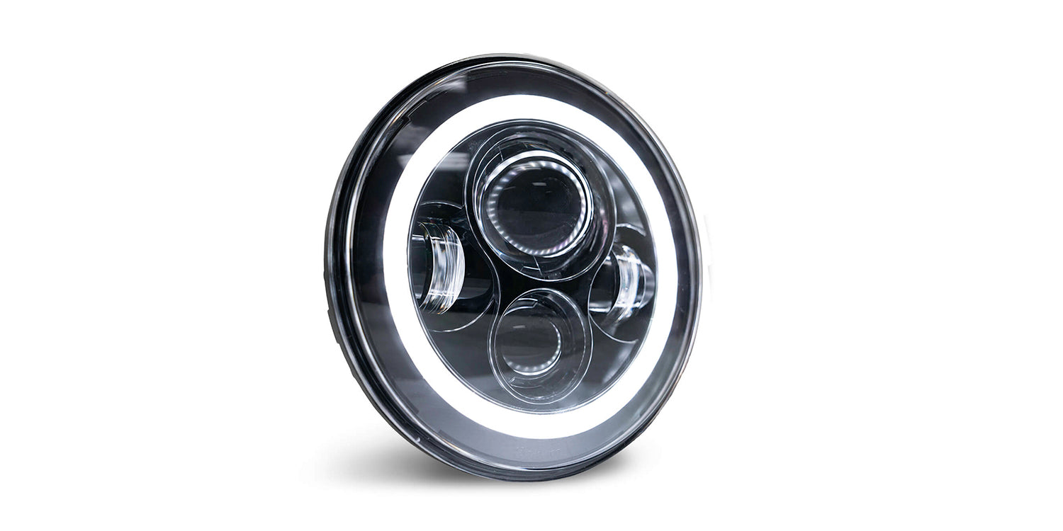 07-18 Jeep JK Projector HeadLights; Halo - Apollo Off-Road