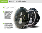 07-18 Jeep JK Projector HeadLights; Halo - Apollo Off-Road