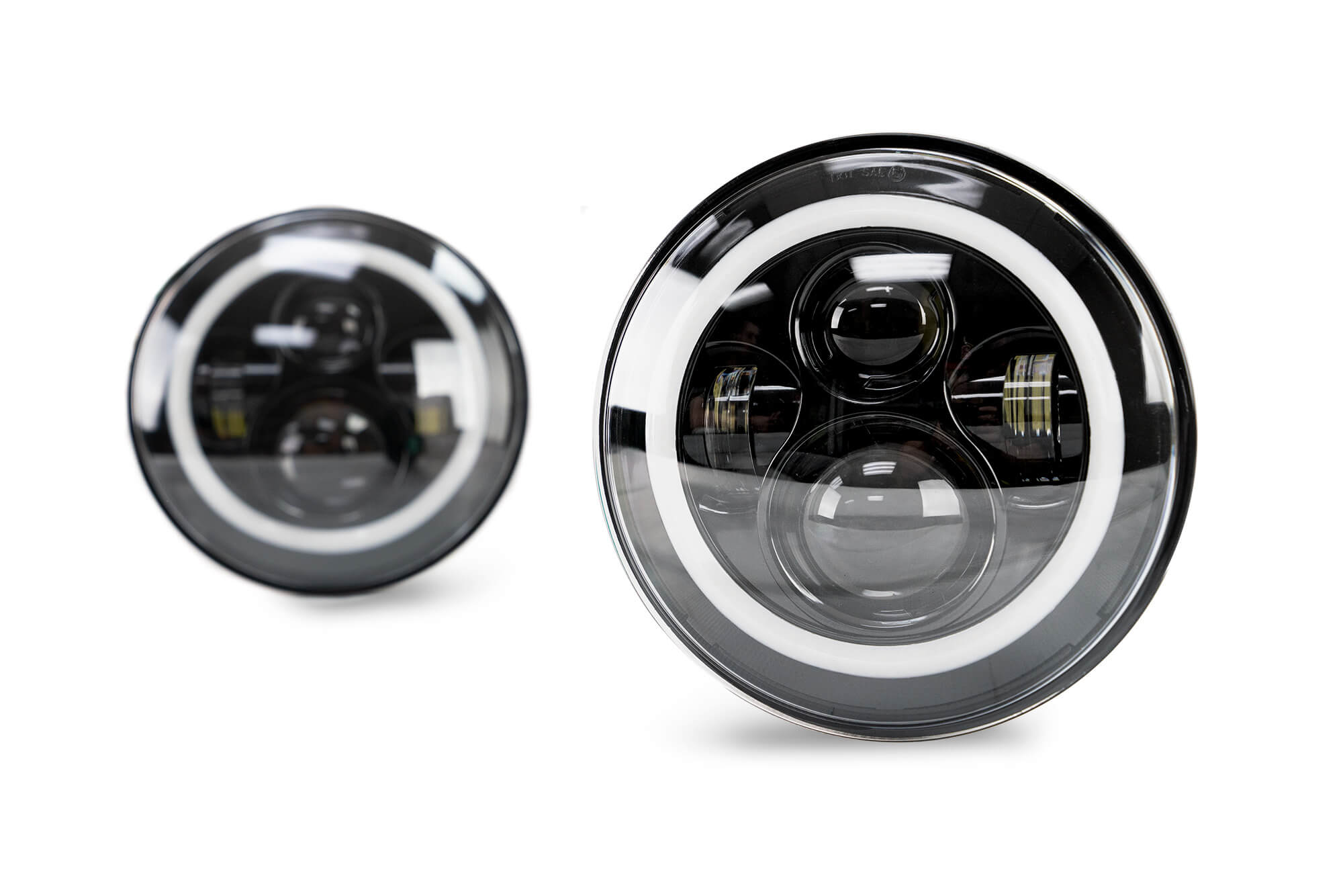 07-18 Jeep JK Projector HeadLights; Halo - Apollo Off-Road