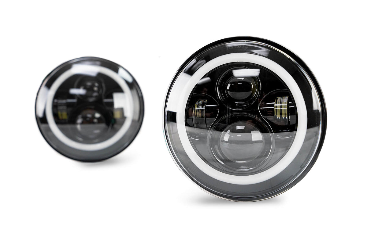 07-18 Jeep JK Projector HeadLights; Halo - Apollo Off-Road