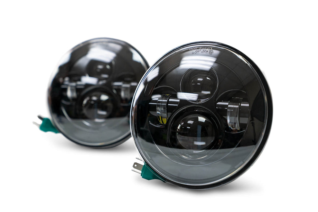 07-18 Jeep JK Projector HeadLights; No Halo - Apollo Off-Road